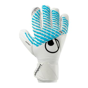 Imagem de Luva De Goleiro uhlsport Cybertec Supersoft HN - Branco e Azul-Unissex