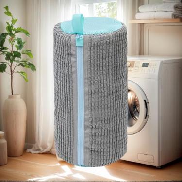 Imagem de Bolsa reutilizável para máquina de lavar e secar roupa, bolsa de limpeza para tênis, tênis, limpador sem manchas, Cinza