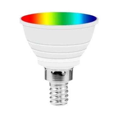 Imagem de Lâmpada LED RGBW 15W E27/E26 GU10 Com Controle Remoto IR, Luminária De
