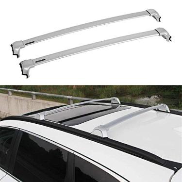 Imagem de YiXi-Partswell 2 peças de rack de teto barras transversais bagageiro adequado para Honda CRV CR-V 2017 2018 2019 2020 - prata