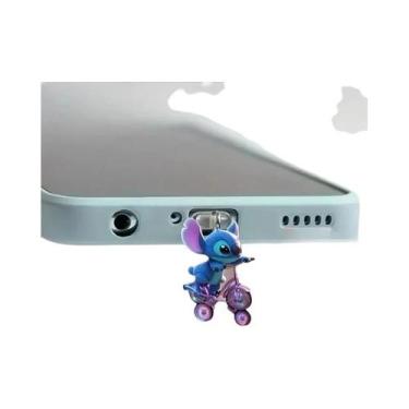Imagem de Protetor De Poeira Para Telefone Disney Stitch Tipo-C Para Porta De Ca