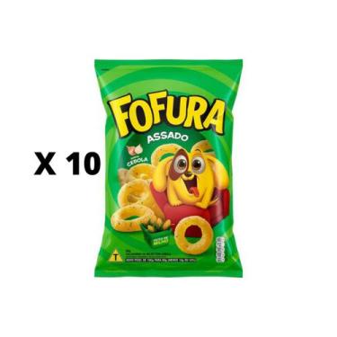 Imagem de Salgadinho Fofura Cebola 60g Kit com 10 unidades