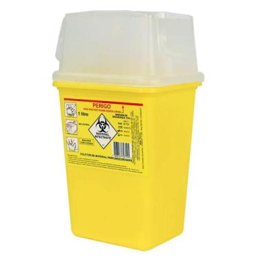 Imagem de Coletor Rígido para Material Perfurocortante 1 Litro (LABOR)