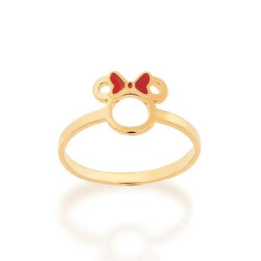 Imagem de Anel Rommanel Skinny ring Minnie Aplicação Resina 513427, 6