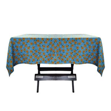 Imagem de Toalha Mesa Oxford Estampado 1,50x1,50 4 Lugares Girassol