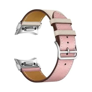 Imagem de Pulseira De Couro Quick Fit Para Samsung Galaxy Watch 6/5/4 40mm 44mm 