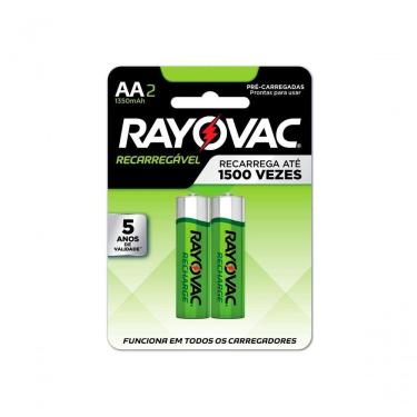 Imagem de Pilha Recarregavel Eco Aa Com 2 1350mah 55802