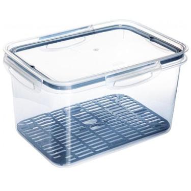 Imagem de Pote Hermético com Escorredor e Tampa com Vedação de Borracha 4 Litros