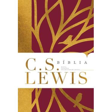 Imagem de Livro - Bíblia C. S. Lewis NVT, Capa dura vermelha, Leitura Perfeita