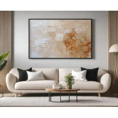 Imagem de Quadros Decorativos com Moldura Tons Relevo para Sala Quarto e Escritó