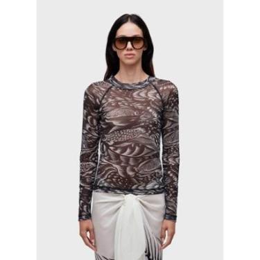 Imagem de Blusa tule pirarucu trace OSKLEN-Feminino