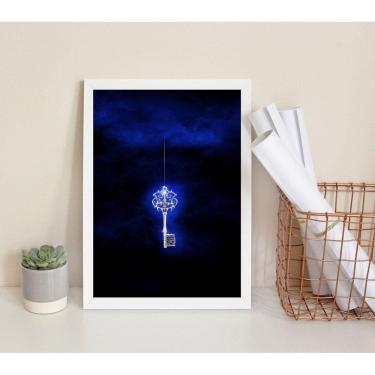 Imagem de Quadro Decorativo Chave Iluminada- Arquétipo 24X18Cm - Vidro