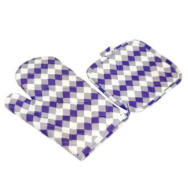 Imagem de Luva Culinária Térmica Forno Alta Temperatura Resistente Cor:Roxo - Wi