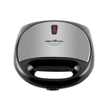 Imagem de Grill e Sanduicheira Britânia Crome Inox Preto,Inox / 110