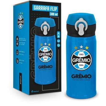 Imagem de Garrafa Térmica Flip 300Ml Time Grêmio Oficial Presente - Brasfoot