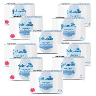 Imagem de Kit 10 Sabonetes Barra Johnson's Regular 80g