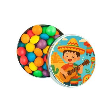 Imagem de Kit 30 Latinhas Lembrancinhas Festa Mexicana Cor: Prateado - Gil Festa