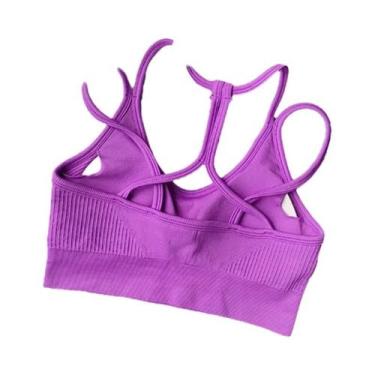 Imagem de Sutiã Esportivo Feminino Respirável E Antichoque Sem Costura Para Fitn