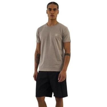Imagem de Camiseta Colcci Slim Com Detalhe Em Estampa Minimalista Bege Cinza Masculina-Masculino