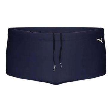 Imagem de Sunga Masculina Puma Lateral Larga Original Praia Piscina Natação Conforto e Estilo-Masculino