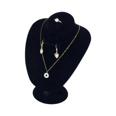 Imagem de Manequim De Veludo Para Exibição De Joias, Organizador De Correntes, S