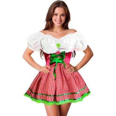 Imagem de Fantasia Vestido Caipira Feminino Adulto Festa Junina de Luxo - Fantas