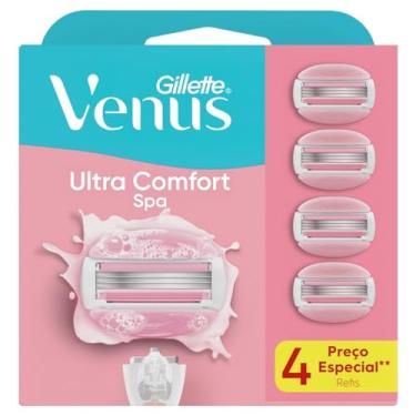 Imagem de Gillette Venus Spa Carga para Aparelho de Depilação com Barras Umectantes 4 Unidades