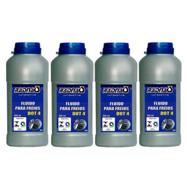 Imagem de Fluido De Freio Dot 4 500ml - Radnaq - 4 Unidades