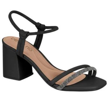 Imagem de Sandália salto bloco beira rio 8436213, Black diamond, 38