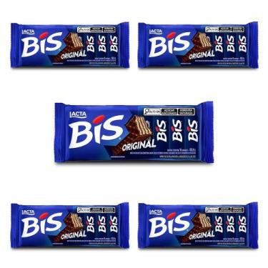 Imagem de Chocolate Bis Ao Leite Kit 5 Unidades de 100,8g - Lacta