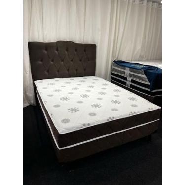Imagem de Cama Box Casal D28 Marrom Suporta 100kg por Pessoa - Ortobello