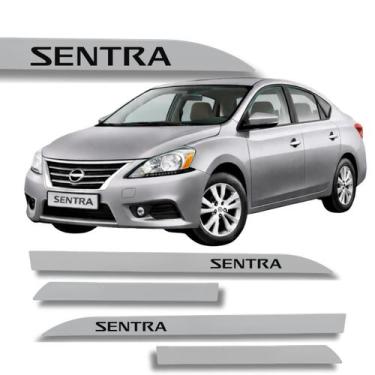 Imagem de Jogo de Friso Nissan Sentra Protetor Porta Lateral Cores - Macall, Pra