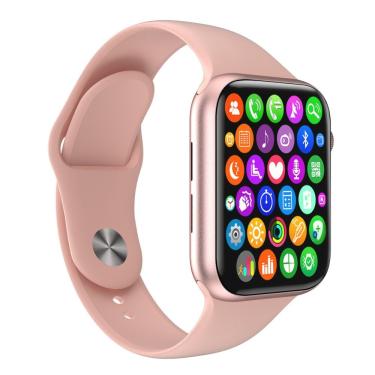 Imagem de Smartwatch Iwo9 Lite Rosa Ligações Monitor Cardíaco