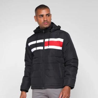 Imagem de Jaqueta Bobojaco Apeluciada Puffer com Capuz Removível - Nylon, Preto,