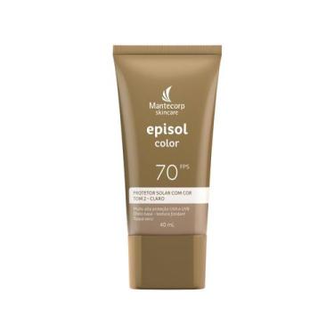 Imagem de Protetor Solar Facial Episol Color FPS70 Tom 2 Claro 40ml - MANTECORP,