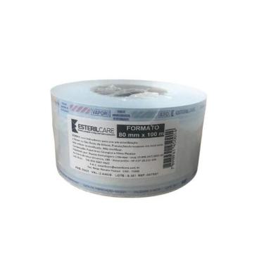Imagem de Papel Grau Cirurgico 080Mm X100Mt - Esterilcare