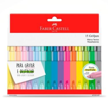 Imagem de Marca Texto Grifpen com 15 Cores - Faber-Castell