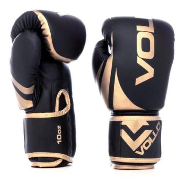 Imagem de Luva De Boxe E Muay Thai Training 10oz Vollo, Golden