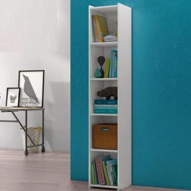 Imagem de Estante Multiuso Compacta Com Nichos Malásia Brienza Movelaria, Branco
