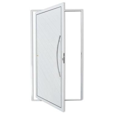 Imagem de Porta de Alumínio Lambri 210x120cm com Puxador Savana Super Brimak Abe