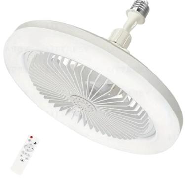 Imagem de Ventilador LED Inteligente com Luz, Ventilador de Teto com Dimmer, 17 