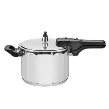 Imagem de Panela de Pressão Brava Aço Inox Fundo Triplo 4,5L Inox Tramontina