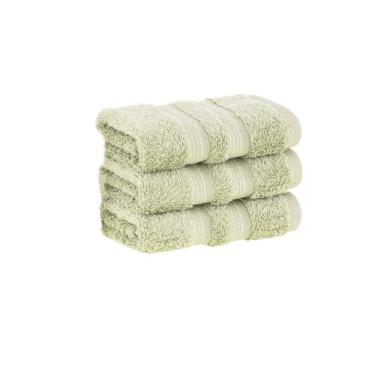 Imagem de Kit 3x Toalha Lavabo 100% Algodão Egípcio Verde Buddemeyer