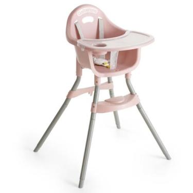 Imagem de Cadeira de Alimentação Galzerano Gaia 2 em 1 Até 23kg 5001, Rosé