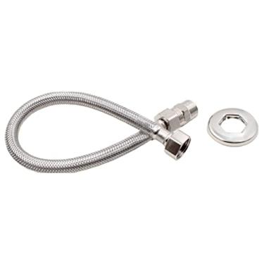 Imagem de Engate Flexivel Rabicho Inox Tracado 30cm Macho X Femea 1/2