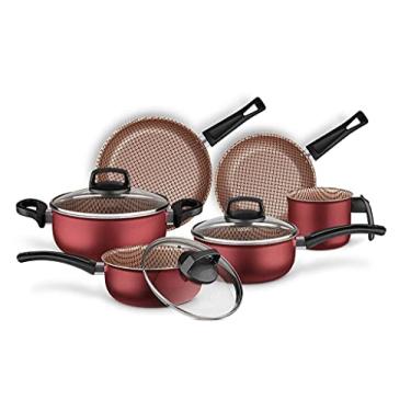 Imagem de Jogo De Panela Flora 6 Peças Cereja 8702 Mta, MTA