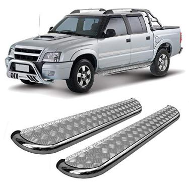 Imagem de Estribo S10 1995 ate 2011 chapa de aço Cromado C/D