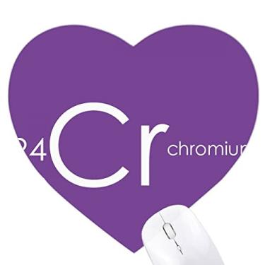Imagem de Chestry Elements – Mousepad de borracha para mesa de época, metais de transição e cromo com coração