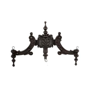 Imagem de Complemento Suporte Poste e Luminária Ferro Fundido 44x90cm