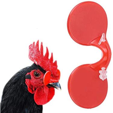 Imagem de 1000 peças de óculos de galinha, espetáculos de galinha antifuração equipamento de fazenda de frango, 7 cm*2,8 cm